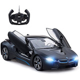 Rastar Bmw I8 Puerta Abierta Por Rc 114 Escala Negro Matebla