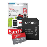 Micro Sdxc Uhs-i Sandisk Ultra 128gb 100mbps Com Adaptador