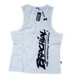 Brachial Polera Sin Mangas Musculosa Gym Heat Tank-top S Whi