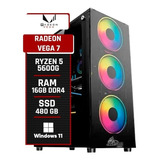 Cpu Gamer  Amd Ryzen 5 5600g Ram 16gb Ddr4 Ssd 480gb Vega 7