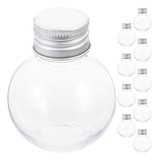 Botella Esférica Transparente 10 Piezas