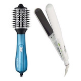 Kit Babyliss Cepillo Secador + Planchita Keratin