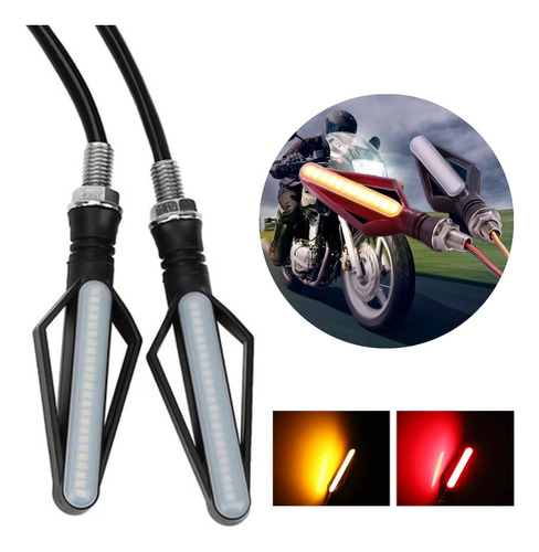 Direccionales Para Moto Led Indicador Intermitente Universal