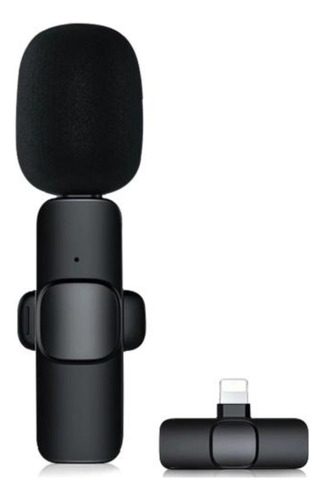 Microfone Lapela Celular Sem Fio Compatível iPhone Android