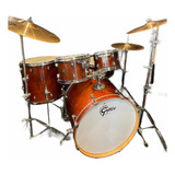 Bateria Grestch Maple 5 Cuerpos Con Soportes Y Platillos