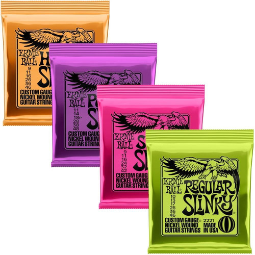 Encordoamento Guitarra Slinky Nickel W. Ernie Ball Original