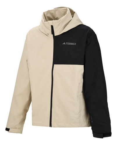 Campera adidas Multi Rain Hombre En Gris Y Negro | Dexter