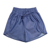 Shorts Jeans Leve Infantil Juvenil Roupa De Criança