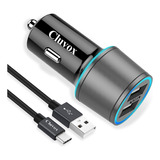 Cargador De Coche Usb C Rápido, Compatible Para Samsung Gala