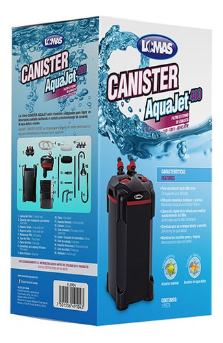 Filtro Canister Aquajet 400 Para Acuarios De Hasta 400 L 