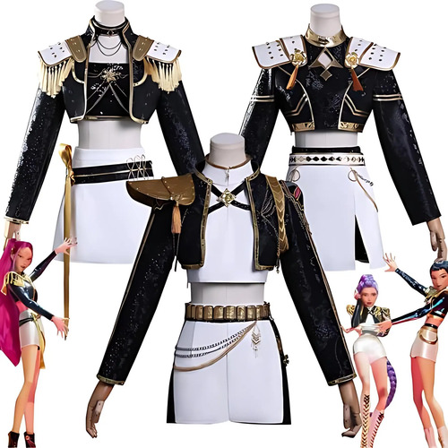 Traje Huntrix K-pop Brillante Para Cosplay De Adultos/niños,