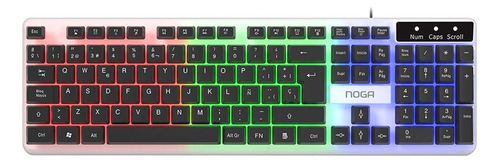 Teclado Noga Gamer Multimedia Con Luz Led Usb ELG Nkb-t100