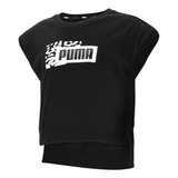 Remera Puma Alpha Style En Negro | Stock Center