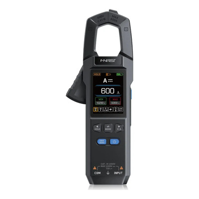 Multímetro de Pinza FNIRSI DMC-100 9999 TRMS, 600A CA\u002FCC, NCV, Registro de Curvas, Recargable, Medición de Voltaje, Corriente, Resistencia, Capacitancia, Diodo y Temperatura | Meses sin interés