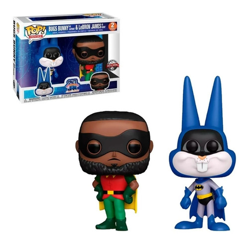 Funko Pop Space Jam Bugs Bunny Batman & Lebron James Robin