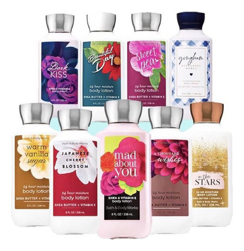 Bath & Body Works Hidratante 236g Fragrâncias -importado Eua