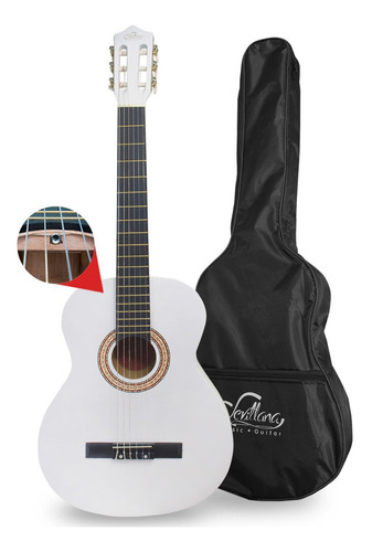 Guitarra Clasica Sevillana 8450 39 Pulgadas Con Funda Blanca
