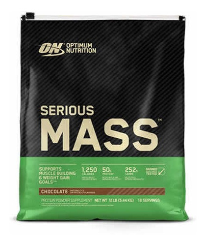 Proteina On Serious Mass 12 Lbs Envio Todos Los Sabores!