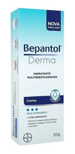 Creme Proteção E Hidratação Corporal Bepantol Derma 20g