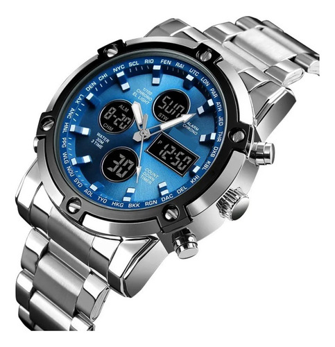 Reloj Para Hombre Elegante Formal Correa De Acero Inoxidable