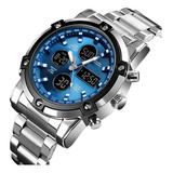 Reloj Para Hombre Elegante Formal Correa De Acero Inoxidable