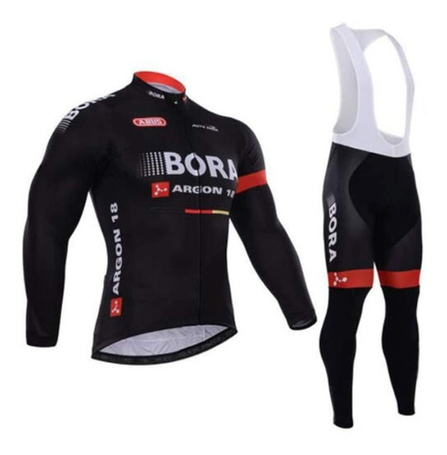 Conjunto Ciclismo Bora 18 Largo Acolchado Tirantes