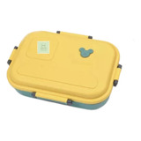 Lunchera Recipiente Vianda Hermético Infantil Con Cubiertos