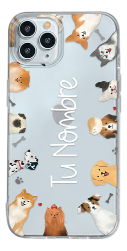 Funda Para iPhone Para Mujer Razas Perritos  Con Nombre