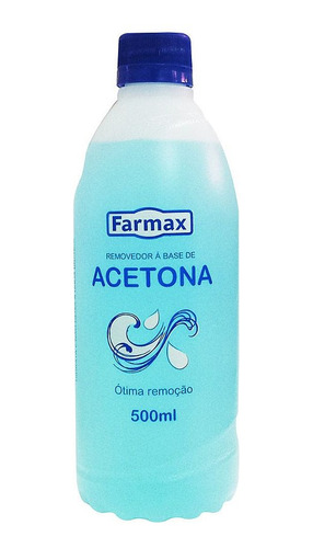 Acetona Removedor De Esmalte Blue Farmax 500ml