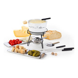 Kit Serviço Conjunto Aparelho De Fondue Porcelana 8 Peças