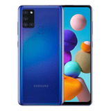 Smartphone Samsung Galaxy A21s Sm - A217m 64gb Azul - Muito 