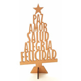 20 Árboles De Navidad 25 Cm, Mdf 3mm, Decoración Arn01