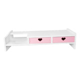 Soporte Elevador Para Monitor, Soporte Para Rosa 2 Cajones