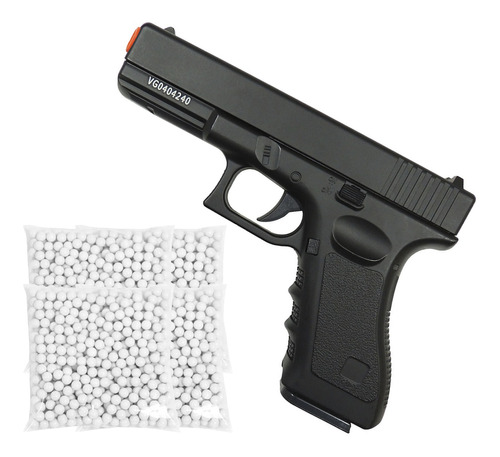 Pistola Airsoft V20 Full Metal Com 2000 Bb's 0,20g Original