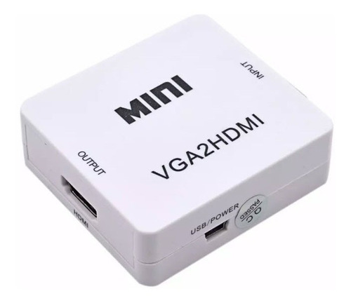 Convertidor Vga A Hdmi Video Audio Video Fullhd 1080p 1819an