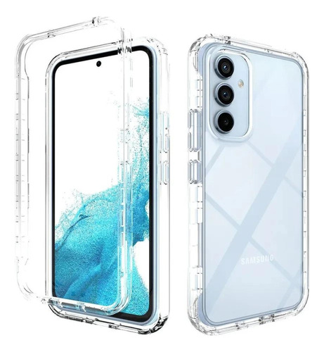 Funda 2 En Bicolor Transparente Difuminada Samsung Xiaomi