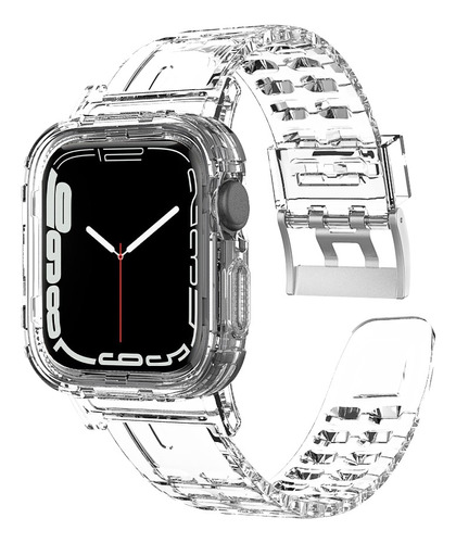 Correa Y Case De Silicon Uso Rudo Compatible Con Apple Watch