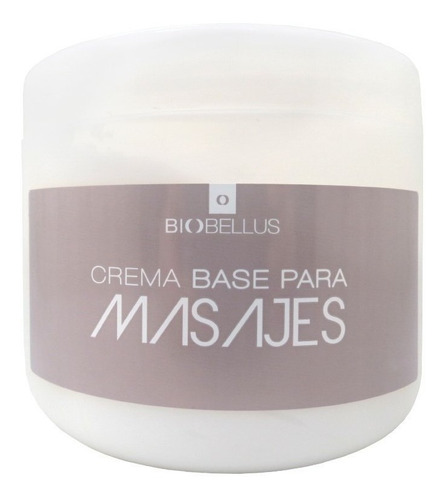 Crema Base Para Masajes Biobellus X500 Gramos