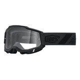 Goggle Para Motociclista Accuri 2 Clear 50221-802-01 Con Lente Scranton Y Armazón Negro - Talle Unitalla