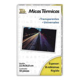 Micas Térmicas Boflex De 22.9x36.8 Cm 8 Mil Cont. 50 Piezas