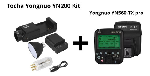 Tocha Yongnou Yn200 + Radio Flash 560tx Pro