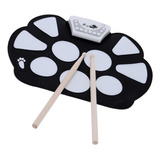 Kit Portátil De Silicona Electrónico Roll Up Drum Pad Drum