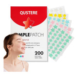 Parches Estrella Star Anti Acne Espinillas Granos Face Patch Tipo De Piel Normal / 200 Parches Estrella