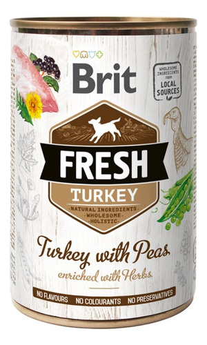 Brit Fresh Perros Pavo Y Guisantes 400gr. Np