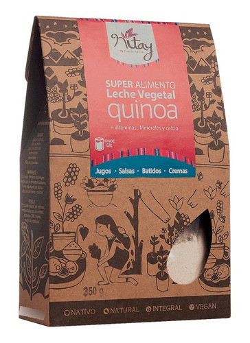 Leche Vegetal De Quinoa. 350g / Rinde 6lts. Nitay/agronewen