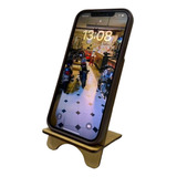 Soporte Porta Celular iPhone Madera Mdf Fibrofacil Liso X12