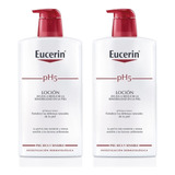 Crema Corporal Eucerin Para Piel Sensible 2 Pzas De 1 Litro