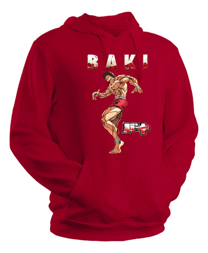 Buzo Canguro Con Capucha De Baki Hanma - Anime - Unisex