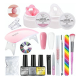 15pcs Nail Art Antiadherente Extensión Gel Grande Set