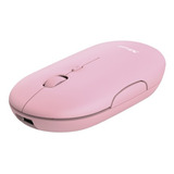 Mouse Bluetooth Recargable Minimalista Trust Puck Rosa